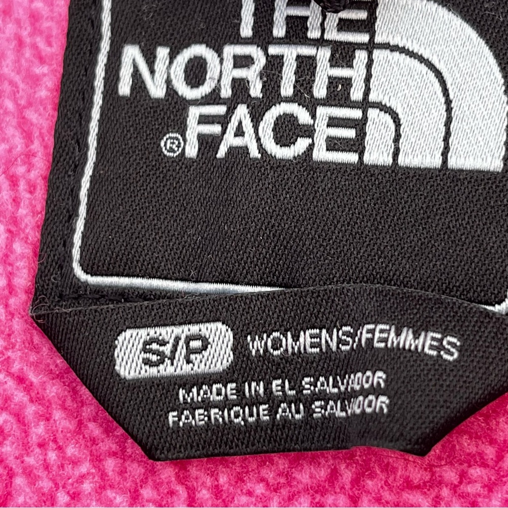 The North Face Fleece Zipper Jacket in Pink & Black - Size Small - Picture 7 of 7